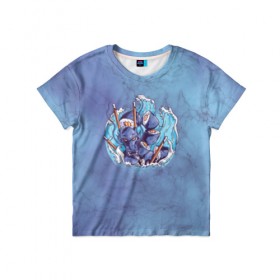 Детская футболка 3D с принтом Дракон Суши в Екатеринбурге, 100% гипоаллергенный полиэфир | прямой крой, круглый вырез горловины, длина до линии бедер, чуть спущенное плечо, ткань немного тянется | japan | sushi | дракон | морское чудовище | палочки | суши | чудовище | япония | японская кухня