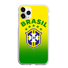 Чехол для iPhone 11 Pro матовый с принтом Бразилия в Екатеринбурге, Силикон |  | Тематика изображения на принте: brasil | brazil | бразилия | бразильская сборная | сборная бразилии | сборная бразилии по футболу | сборные | форма | футбол | футбольные сборные | чемпиона | чемпионат мира