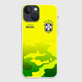 Чехол для iPhone 13 mini с принтом Бразилия в Екатеринбурге,  |  | brasil | brazil | бразилия | бразильская сборная | сборная бразилии | сборная бразилии по футболу | сборные | форма | футбол | футбольные сборные | чемпиона | чемпионат мира