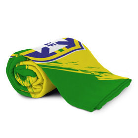 Плед 3D с принтом Бразилия в Екатеринбурге, 100% полиэстер | закругленные углы, все края обработаны. Ткань не мнется и не растягивается | brasil | brazil | бразилия | бразильская сборная | сборная бразилии | сборная бразилии по футболу | сборные | форма | футбол | футбольные сборные | чемпиона | чемпионат мира