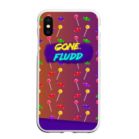 Чехол для iPhone XS Max матовый с принтом Gone Fludd (art) 5 в Екатеринбурге, Силикон | Область печати: задняя сторона чехла, без боковых панелей | fludd | gone | gone.fludd | mambl | rap | гон флад | кубик льда | мамбл | реп | сахарный человек