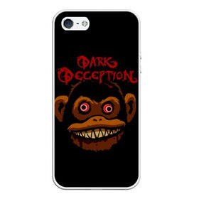 Чехол для iPhone 5/5S матовый с принтом Dark Deception 1 в Екатеринбурге, Силикон | Область печати: задняя сторона чехла, без боковых панелей | Тематика изображения на принте: dark | dark deception | deception | five night | fnaf | game | horror | дарк десепшен | игра