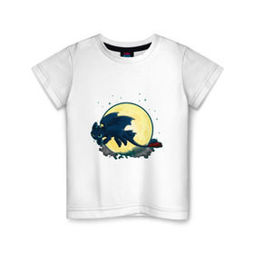Детская футболка хлопок с принтом Как приручить дракона в Екатеринбурге, 100% хлопок | круглый вырез горловины, полуприлегающий силуэт, длина до линии бедер | Тематика изображения на принте: 