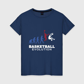 Женская футболка хлопок с принтом Баскетбольная эволюция в Екатеринбурге, 100% хлопок | прямой крой, круглый вырез горловины, длина до линии бедер, слегка спущенное плечо | and1 | basketball | coach | evolution | game | james | jordan | lebron | monkey | mvp | nba | player | slam dunk | sport | streetball | team | баскетбол | баскетболист | бросок | джеймс | джордан | игра | игрок | леброн | мяч | нба | обезьяна | 