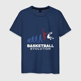 Мужская футболка хлопок с принтом Баскетбольная эволюция в Екатеринбурге, 100% хлопок | прямой крой, круглый вырез горловины, длина до линии бедер, слегка спущенное плечо. | and1 | basketball | coach | evolution | game | james | jordan | lebron | monkey | mvp | nba | player | slam dunk | sport | streetball | team | баскетбол | баскетболист | бросок | джеймс | джордан | игра | игрок | леброн | мяч | нба | обезьяна | 