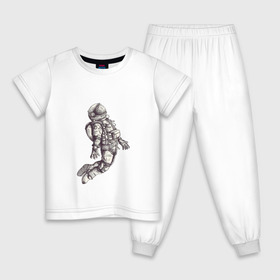 Детская пижама хлопок с принтом Космонавт в Екатеринбурге, 100% хлопок |  брюки и футболка прямого кроя, без карманов, на брюках мягкая резинка на поясе и по низу штанин
 | 12 апреля | cosmonaut | space | апрель | астронавт | гагарин | космонавт | космонавтики | космос | юрий гагарин
