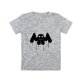 Детская футболка хлопок с принтом маршмеллоу в Екатеринбурге, 100% хлопок | круглый вырез горловины, полуприлегающий силуэт, длина до линии бедер | fortnite marshmello | marshmello | картинки маршмеллоу | маршмеллоу | маршмеллоу диджей | маршмеллоу фортнайт
