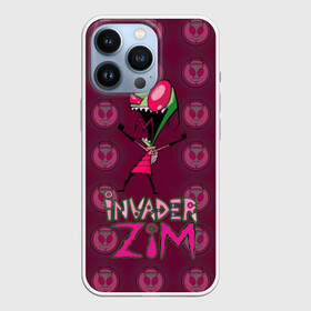 Чехол для iPhone 13 Pro с принтом Захватчик Зим (1) в Екатеринбурге,  |  | invader | invader zim | zim | захват | захватчик зим | зим | мультфильм | нло | пришелец