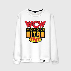 Мужской свитшот хлопок с принтом WCW Monday Night Nitro в Екатеринбурге, 100% хлопок |  | Тематика изображения на принте: nitro | wcw | wrestling | рестлинг