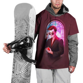 Накидка на куртку 3D с принтом Good Omens в Екатеринбурге, 100% полиэстер |  | Тематика изображения на принте: david tennant | good omens | благие знамения | сериалы