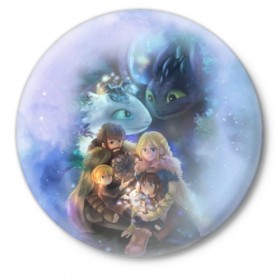 Значок с принтом ночная фурия в Екатеринбурге,  металл | круглая форма, металлическая застежка в виде булавки | Тематика изображения на принте: how to train your dragon | night fury | беззубик | дракон | как приручить дракона | ночная фурия