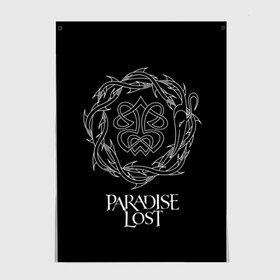 Постер с принтом Paradise Lost в Екатеринбурге, 100% бумага
 | бумага, плотность 150 мг. Матовая, но за счет высокого коэффициента гладкости имеет небольшой блеск и дает на свету блики, но в отличии от глянцевой бумаги не покрыта лаком | metal | paradise lost | готик метал | готик рок | группы | дум метал | дэт дум | метал | музыка | рок