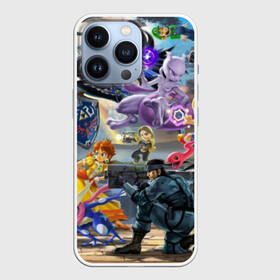 Чехол для iPhone 13 Pro с принтом Super Smash Bros ultimate в Екатеринбурге,  |  | game | mario | nintendo | nintendo all star | pikachu | pokemon | super smash bros | ultimate | джиглипафф | донки конг | зельда | игры | линк | марио | нинтендо | пикачу | покемоны | эш