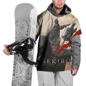 Накидка на куртку 3D с принтом SEKIRO SHADOWS DIE TWICE в Екатеринбурге, 100% полиэстер |  | bloodborne | dark souls | from software | sekiro shadows die twice | дважды | ниндзя | самурай | секиро | синоби | сложна | сложная игра | тени | умирают | япония