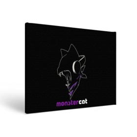 Холст прямоугольный с принтом Monstercat в Екатеринбурге, 100% ПВХ |  | monstercat | клуб | клубная музыка | кот | котенок | кошка | лейбл | монстар | монстар кет | монстер | музыка | танцевальная музыка | электронная | электронная музыка