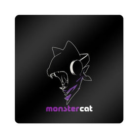 Магнит виниловый Квадрат с принтом Monstercat в Екатеринбурге, полимерный материал с магнитным слоем | размер 9*9 см, закругленные углы | monstercat | клуб | клубная музыка | кот | котенок | кошка | лейбл | монстар | монстар кет | монстер | музыка | танцевальная музыка | электронная | электронная музыка