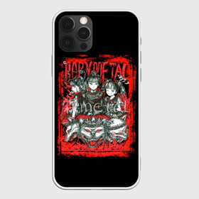 Чехол для iPhone 12 Pro с принтом babymetal anime в Екатеринбурге, силикон | область печати: задняя сторона чехла, без боковых панелей | black | metall | аниме | бэбиметал | волки | девочки | рамка | рок | тяжелаямузыка | тянки