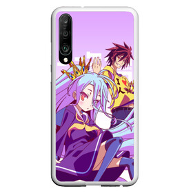 Чехол для Honor P30 с принтом No Game No Life в Екатеринбурге, Силикон | Область печати: задняя сторона чехла, без боковых панелей | ngnl | no game no life | аниме | без игры жизни нет | изуна | манга | нет игры   нет жизни | сора и сиро | широ