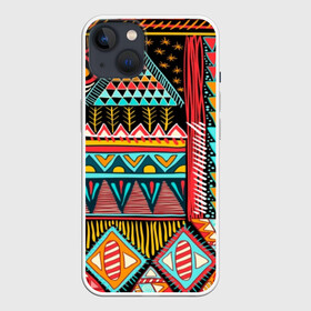 Чехол для iPhone 13 с принтом Африканский стиль в Екатеринбурге,  |  | africa | african | pattern | style | trend | африка | африканский стиль | геометрия | мода | орнамент | паттерн | стиль | тренд