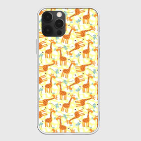 Чехол для iPhone 12 Pro Max с принтом Жирафики в Екатеринбурге, Силикон |  | giraffe | pattern | животные | жираф | паттерн | текстура