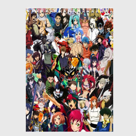 Скетчбук с принтом ANIME HEROES в Екатеринбурге, 100% бумага
 | 48 листов, плотность листов — 100 г/м2, плотность картонной обложки — 250 г/м2. Листы скреплены сверху удобной пружинной спиралью | Тематика изображения на принте: anime heroes | gintama | high school dxd | no game no life | one piece | re:creators | satsuriku no tenshi | shokugeki no soma | sword art online | violet evergarden | аниме герои | атака на титанов | б | без игры жизни нет | бездомный бог | 
