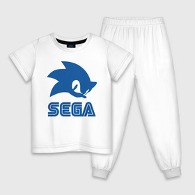 Детская пижама хлопок с принтом Sonic Sega в Екатеринбурге, 100% хлопок |  брюки и футболка прямого кроя, без карманов, на брюках мягкая резинка на поясе и по низу штанин
 | sega | sonic | еж соник | сега | соник