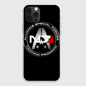 Чехол для iPhone 12 Pro с принтом Mass Effect в Екатеринбурге, силикон | область печати: задняя сторона чехла, без боковых панелей | andromeda | n7 | игры | компьютерные игры | масс эффект