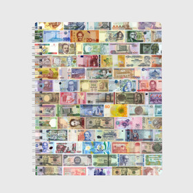 Тетрадь с принтом Деньги мира в Екатеринбурге, 100% бумага | 48 листов, плотность листов — 60 г/м2, плотность картонной обложки — 250 г/м2. Листы скреплены сбоку удобной пружинной спиралью. Уголки страниц и обложки скругленные. Цвет линий — светло-серый
 | chf | eur | gbp | jpy | usd | баксы | банкноты | валюта | доллар | евро | купюры | паунд | рубль. | свисси | финансы | фунт стерлингов | швейцарский франк | японская йена