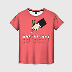 Женская футболка 3D с принтом HR в Екатеринбурге, 100% полиэфир ( синтетическое хлопкоподобное полотно) | прямой крой, круглый вырез горловины, длина до линии бедер | hr | hr manager | hr менеджер | human resources | кадровик | профессии