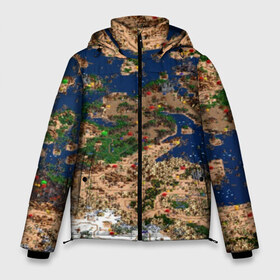 Мужская зимняя куртка 3D с принтом HEROES 3 HD pixel в Екатеринбурге, верх — 100% полиэстер; подкладка — 100% полиэстер; утеплитель — 100% полиэстер | длина ниже бедра, свободный силуэт Оверсайз. Есть воротник-стойка, отстегивающийся капюшон и ветрозащитная планка. 

Боковые карманы с листочкой на кнопках и внутренний карман на молнии. | angel | armor | artwork | creature | dragon | fantasy | fantasy art | game | griffin | heroes | heroes maps | heroes of might and magic | knight | might and magic | sword | warriors | weapon | wings | герои