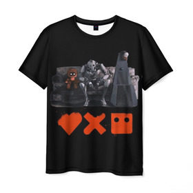 Мужская футболка 3D с принтом Love Death Robots в Екатеринбурге, 100% полиэфир | прямой крой, круглый вырез горловины, длина до линии бедер | horror | it | love death  robots | netflix | будущее | искусственный интеллект | наука | технологии | фантастика