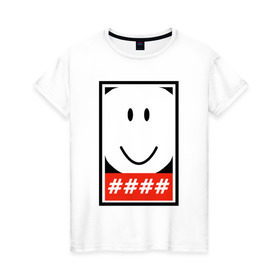 Женская футболка хлопок с принтом Roblox Ruben Sim T-Shirt в Екатеринбурге, 100% хлопок | прямой крой, круглый вырез горловины, длина до линии бедер, слегка спущенное плечо | Тематика изображения на принте: roblox | roblox t shirt | ruben | ruben sim | sim | t shirt | роблокс | футболка roblox | футболка роблокс