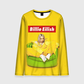 Мужской лонгслив 3D с принтом Billie Eilish в Екатеринбурге, 100% полиэстер | длинные рукава, круглый вырез горловины, полуприлегающий силуэт | bad guy | bellyache | billie eilish | bury a friend | ocean eyes | when we all fall asleep where do we go | билли айлиш | музыка | певица