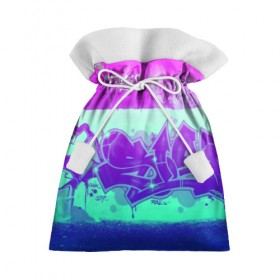 Подарочный 3D мешок с принтом color neon collection в Екатеринбурге, 100% полиэстер | Размер: 29*39 см | Тематика изображения на принте: grafiti | paint | street art | urban | город | граффити | искусство | кирпичи | краски | рисунки | стена | улицы | уличное искусство