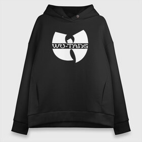 Женское худи Oversize хлопок с принтом WU TANG CLAN в Екатеринбурге, френч-терри — 70% хлопок, 30% полиэстер. Мягкий теплый начес внутри —100% хлопок | боковые карманы, эластичные манжеты и нижняя кромка, капюшон на магнитной кнопке | logo | music | rap | wu tang | wu tang clan | ву танг | ву танг клан | зарубежная музыка | зарубежные | лого | музыка | реп