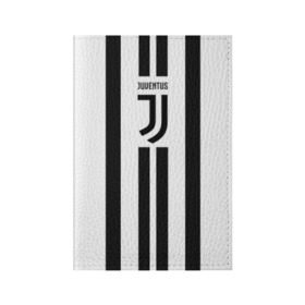 Обложка для паспорта матовая кожа с принтом Juventus в Екатеринбурге, натуральная матовая кожа | размер 19,3 х 13,7 см; прозрачные пластиковые крепления | juventus | ronaldo | роналдо | ювентус