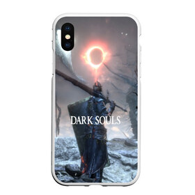 Чехол для iPhone XS Max матовый с принтом DARK SOULS в Екатеринбурге, Силикон | Область печати: задняя сторона чехла, без боковых панелей | art | artwork | crown | dark soul | dark souls iii | death | digital art | embers | fanatsy | fire | flames | game | mask | skeletons | воин | минимализм | рыцарь | тёмные души