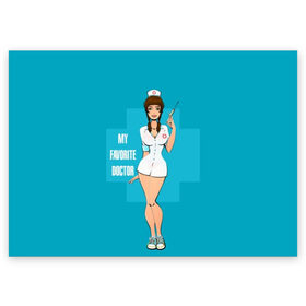 Поздравительная открытка с принтом Sexy nurse в Екатеринбурге, 100% бумага | плотность бумаги 280 г/м2, матовая, на обратной стороне линовка и место для марки
 | beautiful | brunette | eyes | figure | girl | green | holding | holiday | legs | long | medical | medicine | nurse | perfect | short | straight | worker | брюнетка | глаза | девушка | держит | длинные | зелёные | идеальная | короткий | красивая | медицина