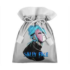 Подарочный 3D мешок с принтом Sally Face в Екатеринбурге, 100% полиэстер | Размер: 29*39 см | sally face | игра | компьютерная игра | лицо | маска | протез | салли фейс | школа | шрамы