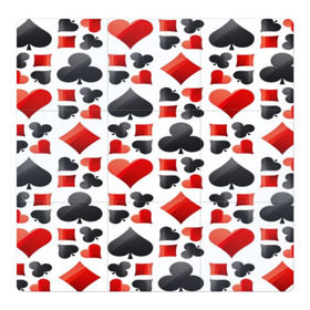 Магнитный плакат 3Х3 с принтом МАСТИ КАРТ в Екатеринбурге, Полимерный материал с магнитным слоем | 9 деталей размером 9*9 см | Тематика изображения на принте: game | игральные карты | игры | карты | колода | масти | пасьянс | покер | текстура