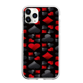 Чехол для iPhone 11 Pro матовый с принтом Card suits в Екатеринбурге, Силикон |  | game | игральные карты | игры | карты | колода | масти | пасьянс | покер | текстура