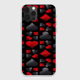 Чехол для iPhone 12 Pro Max с принтом Card suits в Екатеринбурге, Силикон |  | Тематика изображения на принте: game | игральные карты | игры | карты | колода | масти | пасьянс | покер | текстура