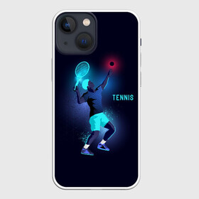 Чехол для iPhone 13 mini с принтом TENNIS NEON в Екатеринбурге,  |  | Тематика изображения на принте: neon | sport | tennis | неон | неоновый | спорт | спортсмен | теннис