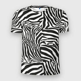Мужская футболка 3D спортивная с принтом Полосы зебры в Екатеринбурге, 100% полиэстер с улучшенными характеристиками | приталенный силуэт, круглая горловина, широкие плечи, сужается к линии бедра | Тематика изображения на принте: abstraction | african | animal | black and white | camouflage | disguise | skin | stripes | zebra | абстракция | африканская | животное | зебры | камуфляж | маскировка | полосы | черно белый