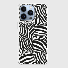 Чехол для iPhone 13 Pro с принтом Полосы зебры в Екатеринбурге,  |  | abstraction | african | animal | black and white | camouflage | disguise | skin | stripes | zebra | абстракция | африканская | животное | зебры | камуфляж | маскировка | полосы | черно белый
