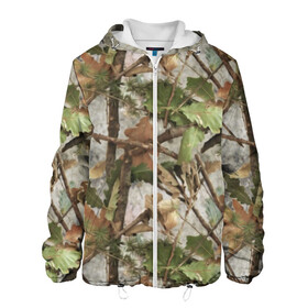 Мужская куртка 3D с принтом Камуфляж в Екатеринбурге, ткань верха — 100% полиэстер, подклад — флис | прямой крой, подол и капюшон оформлены резинкой с фиксаторами, два кармана без застежек по бокам, один большой потайной карман на груди. Карман на груди застегивается на липучку | army | autumn | branches | camouflage | disguise | fishing | forest | green | khaki | leaves | nature | oak | photo | армия | ветки | дуб | зеленый | камуфляж | лес | листья | маскировка | осень | охота | природа | рыбалка | фото | хаки
