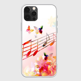 Чехол для iPhone 12 Pro Max с принтом Ноты весна в Екатеринбурге, Силикон |  | music | абстракция | книга | листы | музыка | музыкальный | ноты | произведение | страница | тетрадь