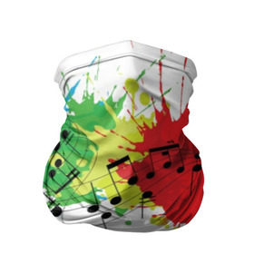 Бандана-труба 3D с принтом Ноты color в Екатеринбурге, 100% полиэстер, ткань с особыми свойствами — Activecool | плотность 150‒180 г/м2; хорошо тянется, но сохраняет форму | Тематика изображения на принте: music | абстракция | книга | листы | музыка | музыкальный | ноты | произведение | страница | тетрадь