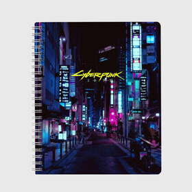 Тетрадь с принтом Cyberpunk 2077 в Екатеринбурге, 100% бумага | 48 листов, плотность листов — 60 г/м2, плотность картонной обложки — 250 г/м2. Листы скреплены сбоку удобной пружинной спиралью. Уголки страниц и обложки скругленные. Цвет линий — светло-серый
 | 2077 | cd projekt red | cyberpunk | cyberpunk 2077 | game | арт | будущее | видеоигра | игра | киберпанк 2077 | киборг | киборги