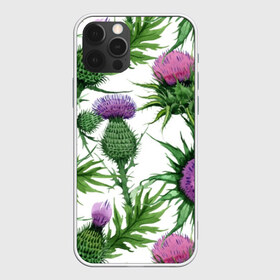 Чехол для iPhone 12 Pro Max с принтом Цветок репейника в Екатеринбурге, Силикон |  | Тематика изображения на принте: акварель | мода | стиль | цветочки | цветы